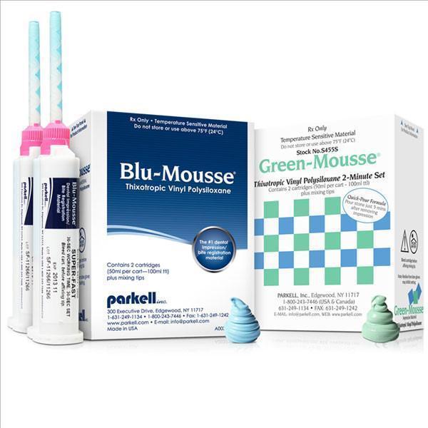 Parkell S438 Blu-Mousse VPS Bite Registration Material Regular Cartridges 2/Pk Parkell S438 Blu-Mousse VPS Bite Registration Material Regular Cartridges 2/Pk